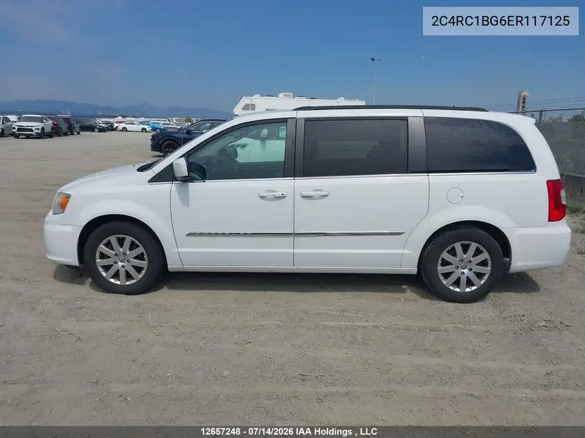 2014 Chrysler Town & Country Touring VIN: 2C4RC1BG6ER117125 Lot: 12657248