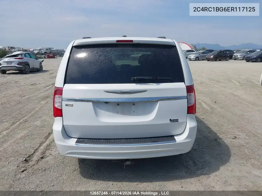 2014 Chrysler Town & Country Touring VIN: 2C4RC1BG6ER117125 Lot: 12657248