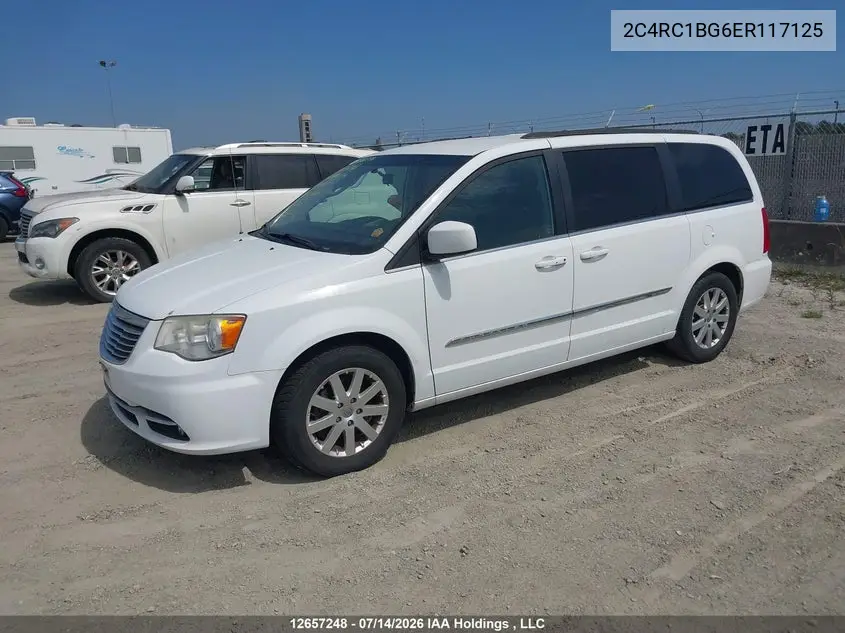 2014 Chrysler Town & Country Touring VIN: 2C4RC1BG6ER117125 Lot: 12657248