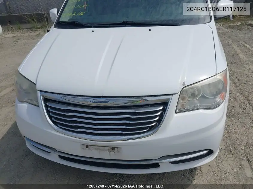 2014 Chrysler Town & Country Touring VIN: 2C4RC1BG6ER117125 Lot: 12657248