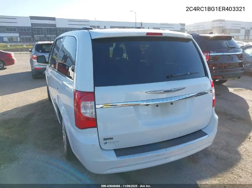 2C4RC1BG1ER403321 2014 Chrysler Town & Country Touring