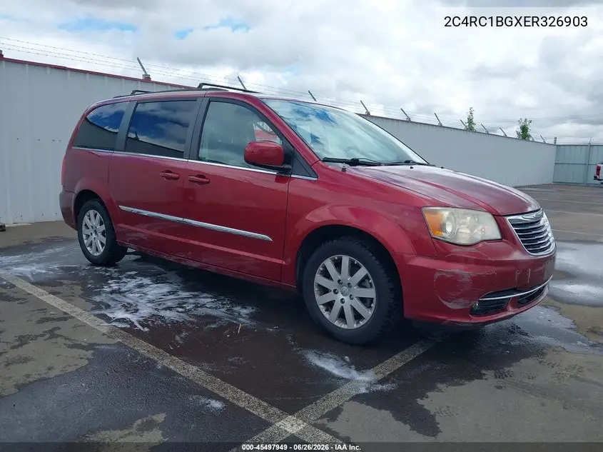 2014 Chrysler Town & Country Touring VIN: 2C4RC1BGXER326903 Lot: 45497949