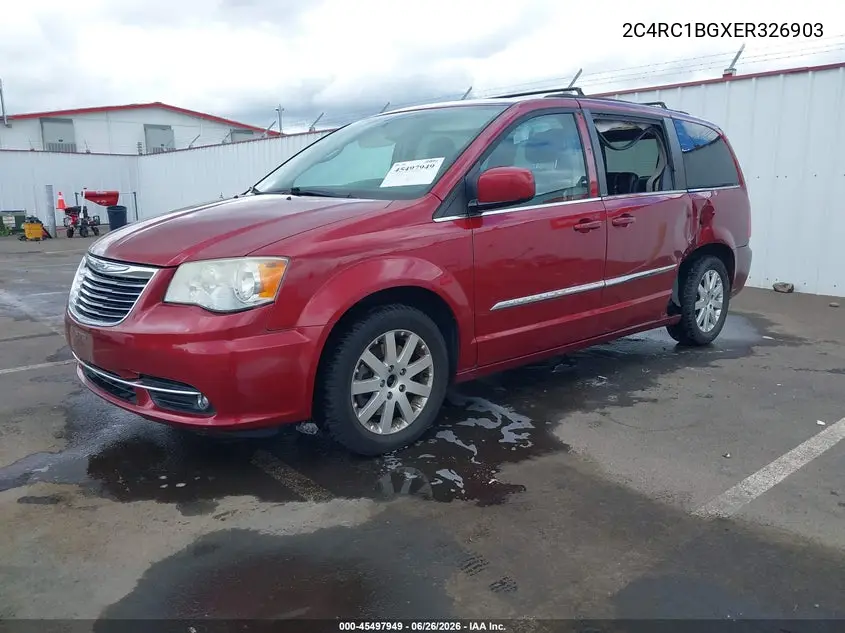 2014 Chrysler Town & Country Touring VIN: 2C4RC1BGXER326903 Lot: 45497949