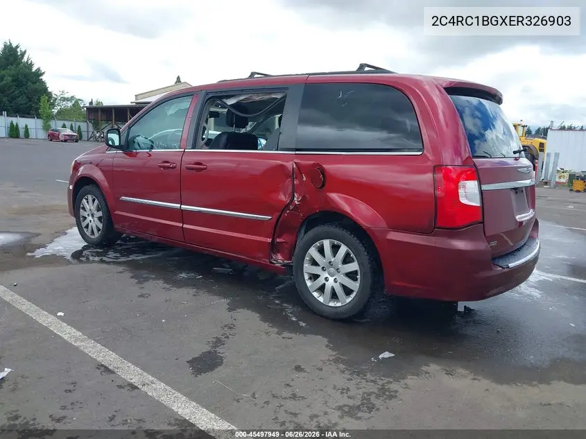2014 Chrysler Town & Country Touring VIN: 2C4RC1BGXER326903 Lot: 45497949