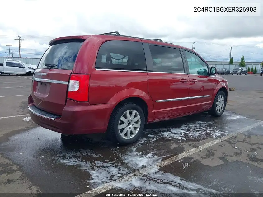 2014 Chrysler Town & Country Touring VIN: 2C4RC1BGXER326903 Lot: 45497949