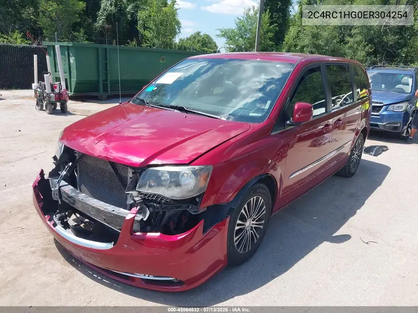2014 Chrysler Town & Country S VIN: 2C4RC1HG0ER304254 Lot: 45564532