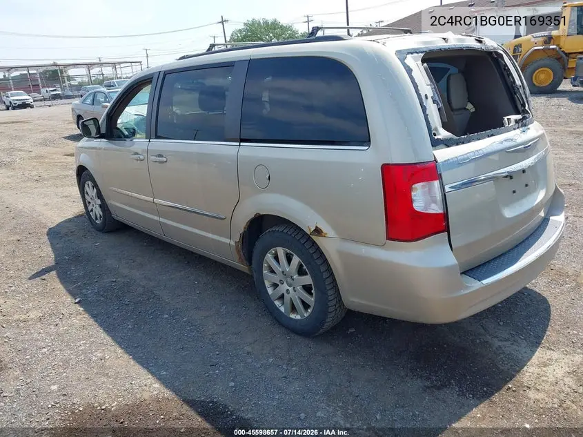 2014 Chrysler Town & Country Touring VIN: 2C4RC1BG0ER169351 Lot: 45598657