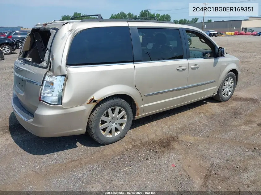 2014 Chrysler Town & Country Touring VIN: 2C4RC1BG0ER169351 Lot: 45598657