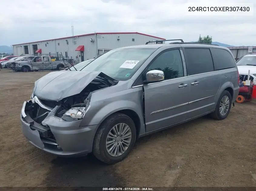 2014 Chrysler Town & Country Touring-L VIN: 2C4RC1CGXER307430 Lot: 45612478