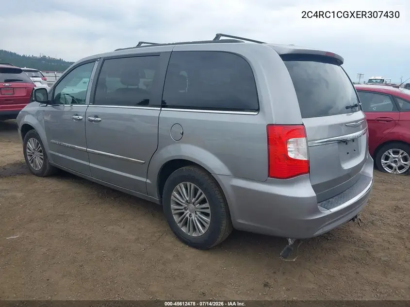 2014 Chrysler Town & Country Touring-L VIN: 2C4RC1CGXER307430 Lot: 45612478