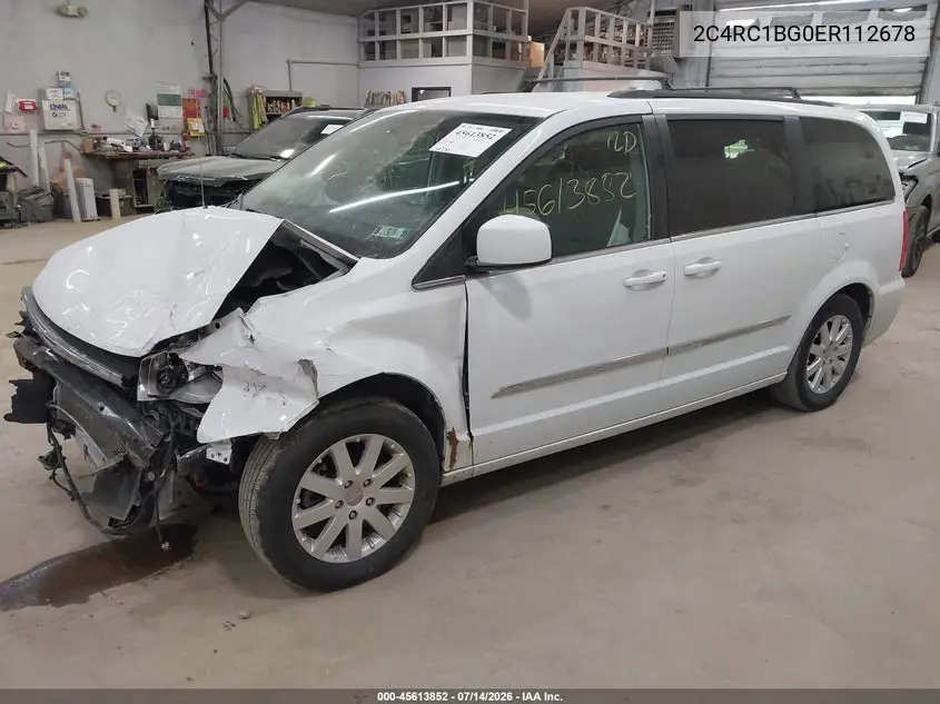 2014 Chrysler Town & Country Touring VIN: 2C4RC1BG0ER112678 Lot: 45613852