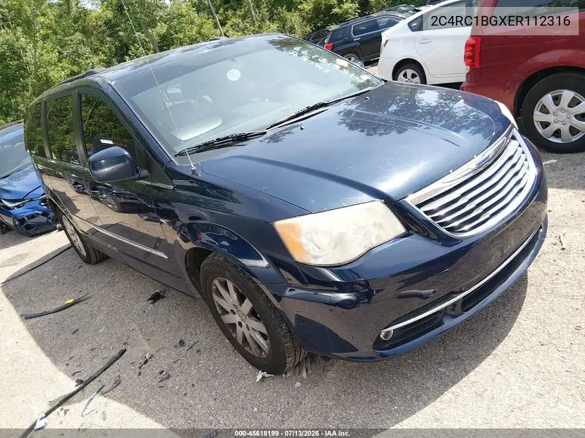 2014 Chrysler Town & Country Touring VIN: 2C4RC1BGXER112316 Lot: 45618199