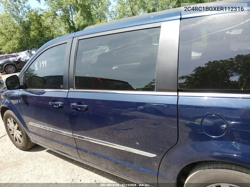 2014 Chrysler Town & Country Touring VIN: 2C4RC1BGXER112316 Lot: 45618199