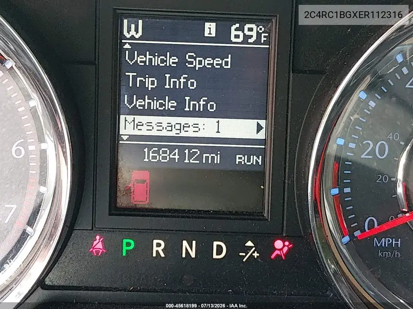 2014 Chrysler Town & Country Touring VIN: 2C4RC1BGXER112316 Lot: 45618199