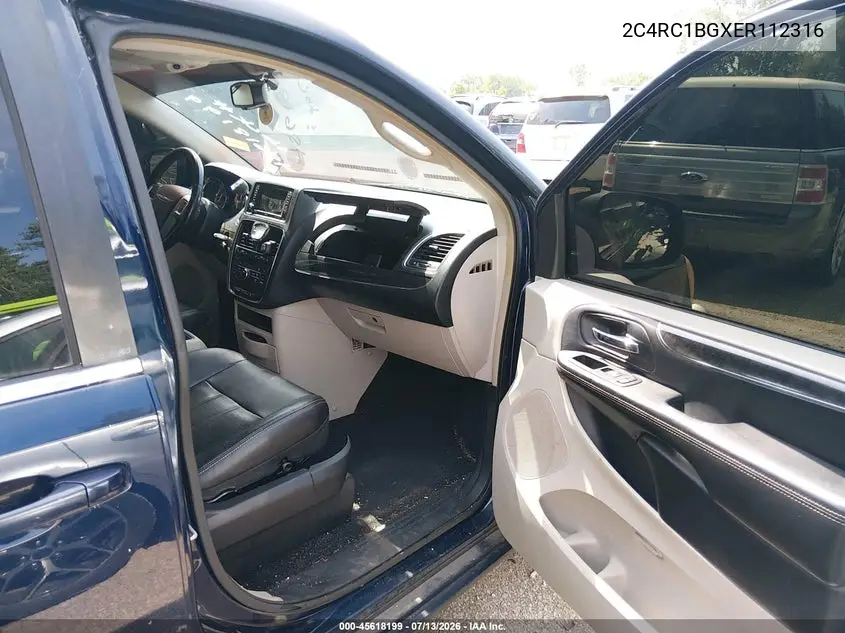 2014 Chrysler Town & Country Touring VIN: 2C4RC1BGXER112316 Lot: 45618199