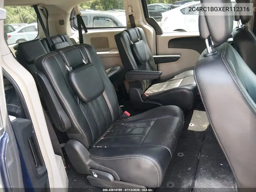 2014 Chrysler Town & Country Touring VIN: 2C4RC1BGXER112316 Lot: 45618199