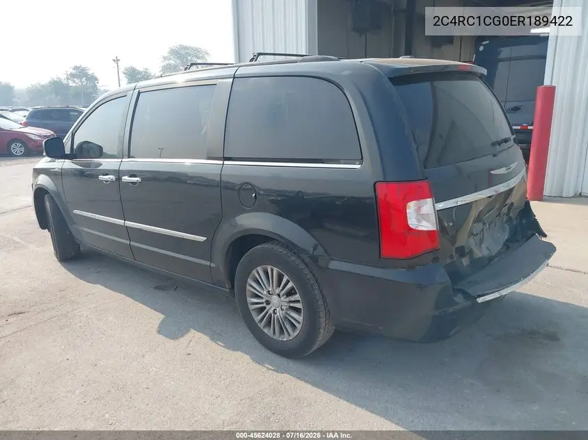 2014 Chrysler Town & Country Touring-L VIN: 2C4RC1CG0ER189422 Lot: 45624028