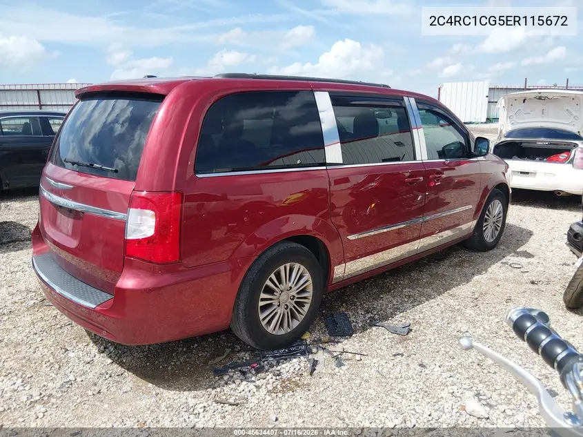 2014 Chrysler Town & Country Touring-L VIN: 2C4RC1CG5ER115672 Lot: 45634407