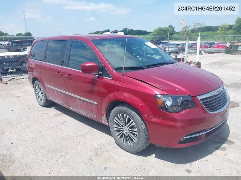 2014 Chrysler Town & Country S VIN: 2C4RC1HG4ER201452 Lot: 45668459