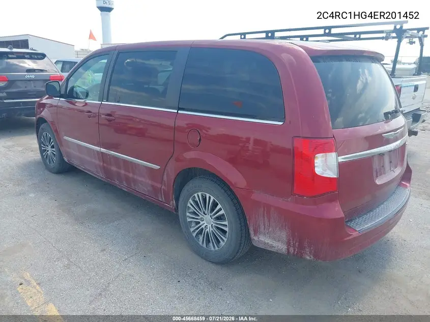 2014 Chrysler Town & Country S VIN: 2C4RC1HG4ER201452 Lot: 45668459