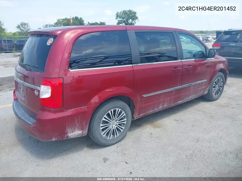 2014 Chrysler Town & Country S VIN: 2C4RC1HG4ER201452 Lot: 45668459