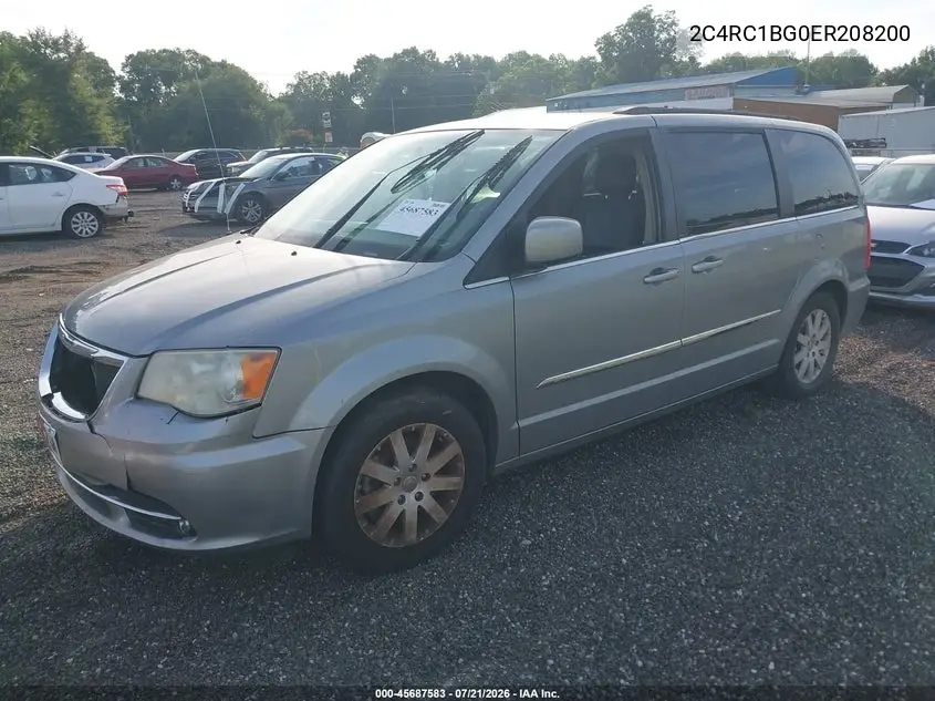 2014 Chrysler Town & Country Touring VIN: 2C4RC1BG0ER208200 Lot: 45687583