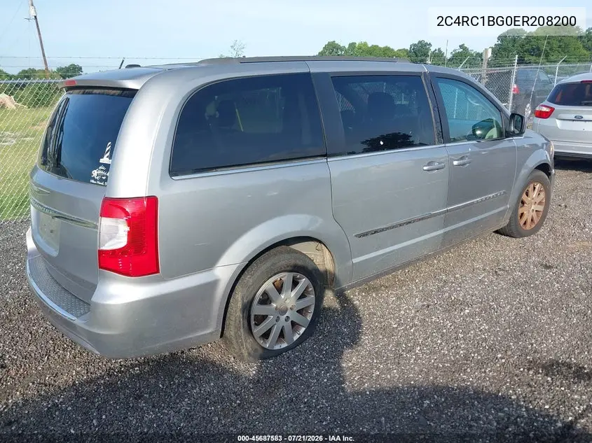 2014 Chrysler Town & Country Touring VIN: 2C4RC1BG0ER208200 Lot: 45687583