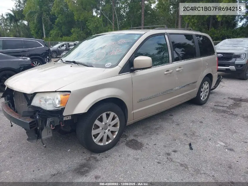 2C4RC1BG7FR694215 2015 Chrysler Town & Country Touring