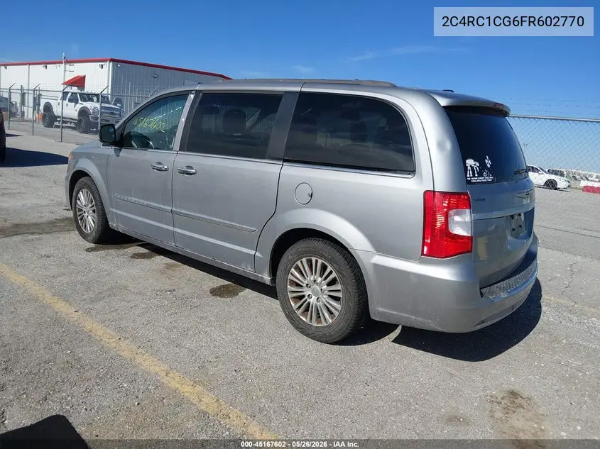 2015 Chrysler Town & Country Touring-L VIN: 2C4RC1CG6FR602770 Lot: 45167602