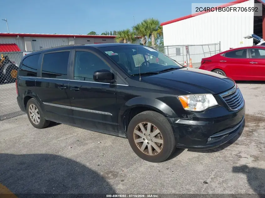 2015 Chrysler Town & Country Touring VIN: 2C4RC1BG0FR706592 Lot: 45619393