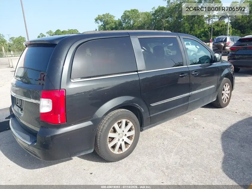 2015 Chrysler Town & Country Touring VIN: 2C4RC1BG0FR706592 Lot: 45619393