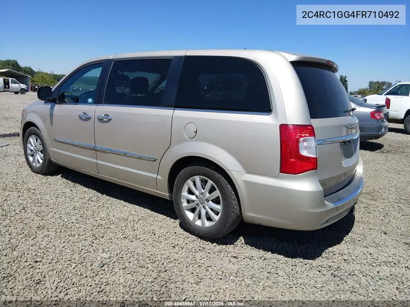 2015 Chrysler Town & Country Limited Platinum VIN: 2C4RC1GG4FR710492 Lot: 45659947