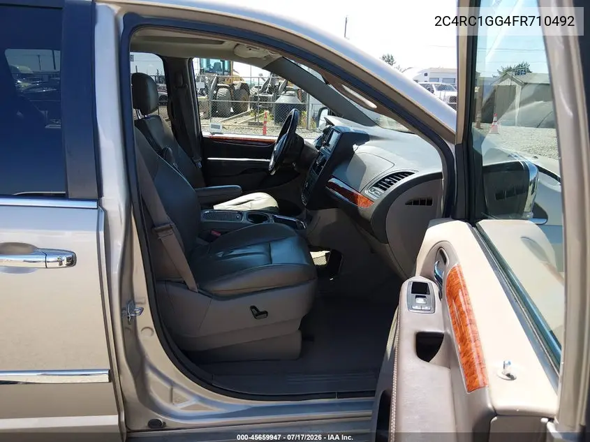 2015 Chrysler Town & Country Limited Platinum VIN: 2C4RC1GG4FR710492 Lot: 45659947