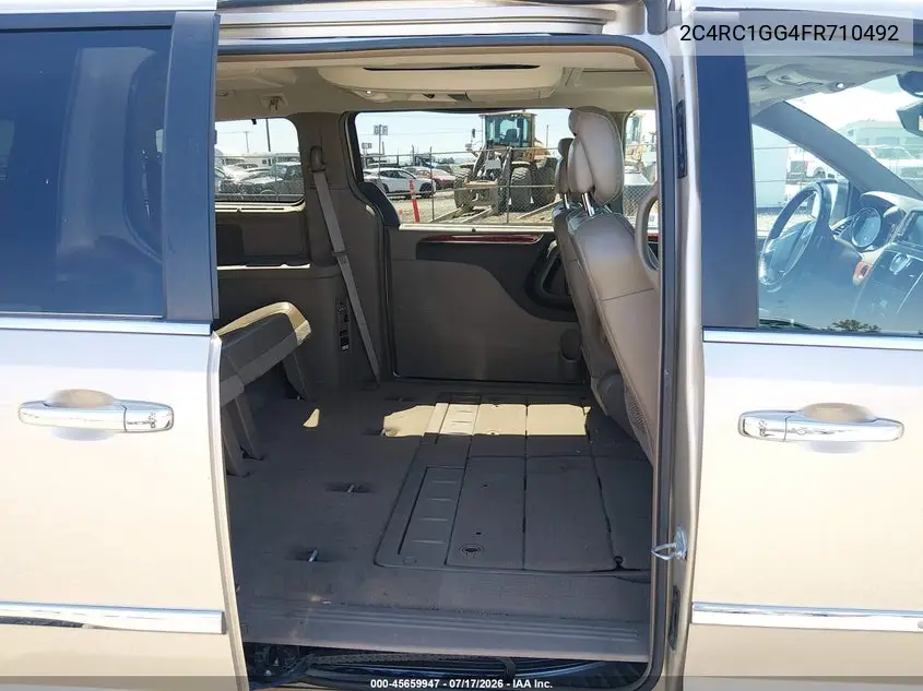2015 Chrysler Town & Country Limited Platinum VIN: 2C4RC1GG4FR710492 Lot: 45659947