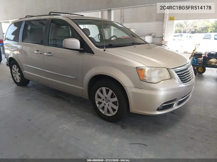 2015 Chrysler Town & Country Touring VIN: 2C4RC1BG5FR514178 Lot: 45665046