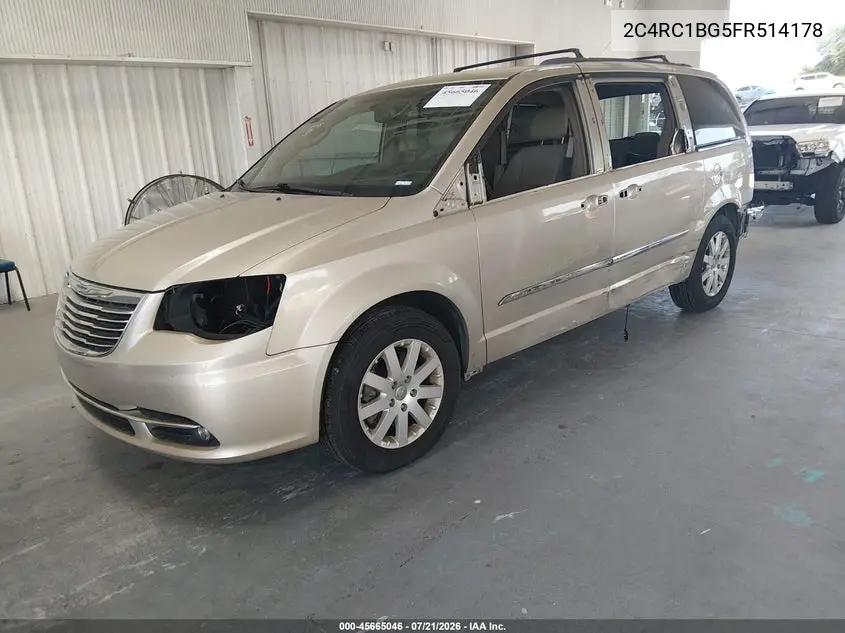 2015 Chrysler Town & Country Touring VIN: 2C4RC1BG5FR514178 Lot: 45665046