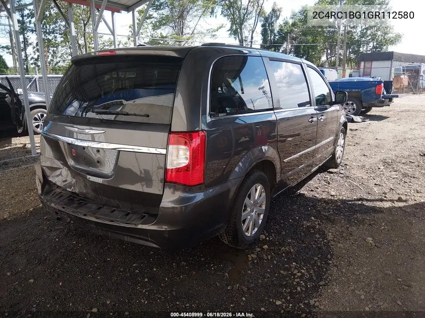 2016 Chrysler Town & Country Touring VIN: 2C4RC1BG1GR112580 Lot: 45408999