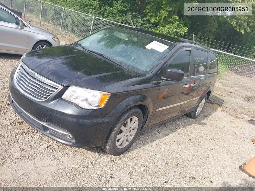 2016 Chrysler Town & Country Touring VIN: 2C4RC1BG0GR305951 Lot: 45526979