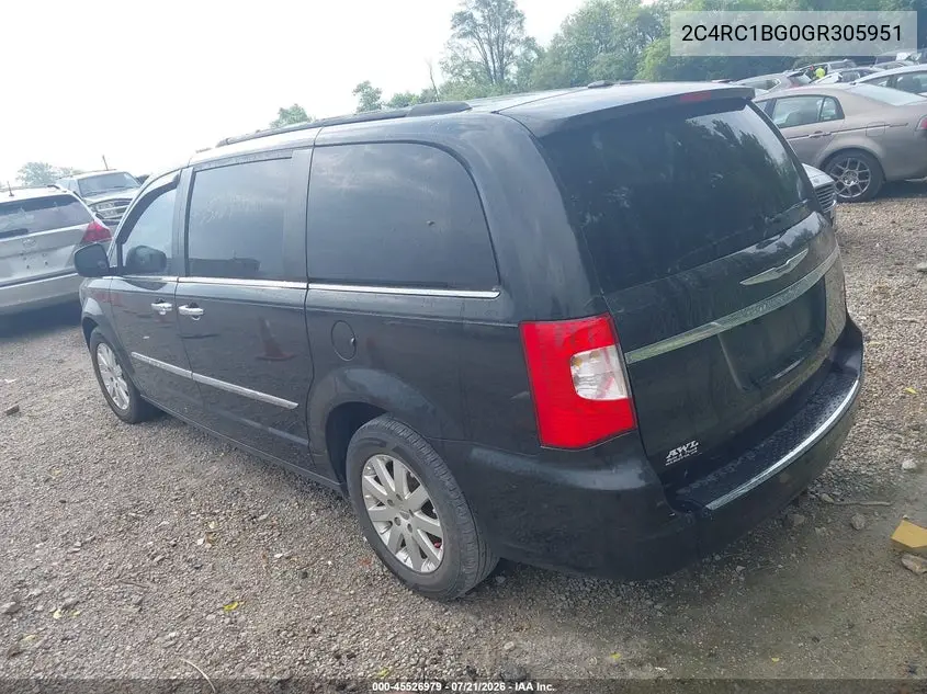 2016 Chrysler Town & Country Touring VIN: 2C4RC1BG0GR305951 Lot: 45526979