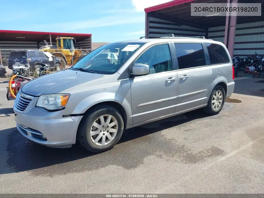 2016 Chrysler Town & Country Touring VIN: 2C4RC1BGXGR198200 Lot: 45531734
