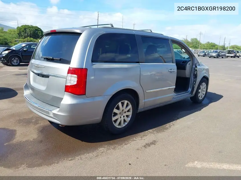 2016 Chrysler Town & Country Touring VIN: 2C4RC1BGXGR198200 Lot: 45531734