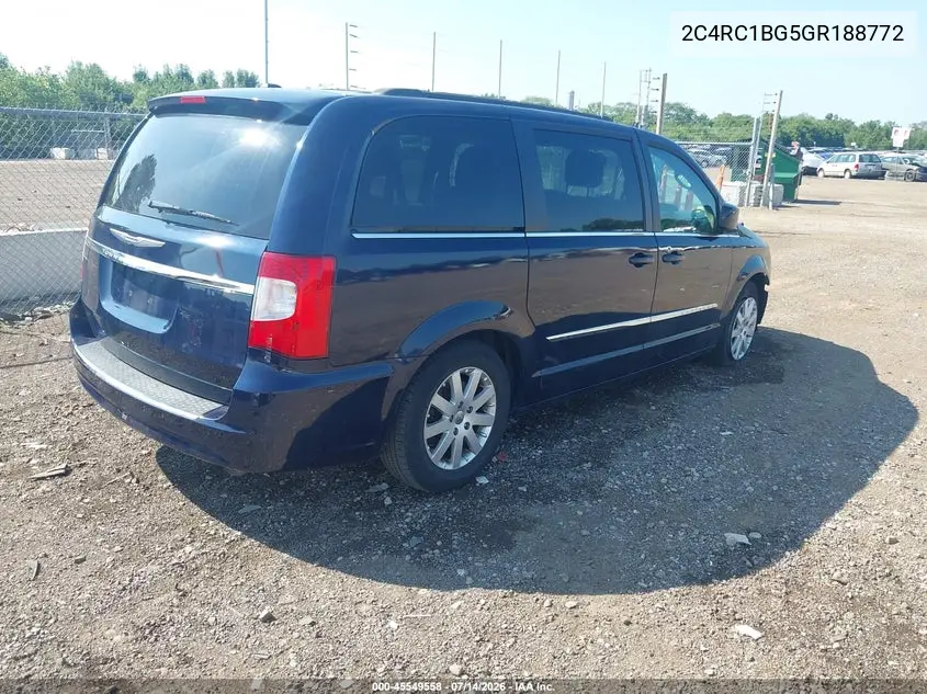 2016 Chrysler Town & Country Touring VIN: 2C4RC1BG5GR188772 Lot: 45549558
