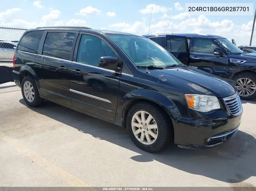 2016 Chrysler Town & Country Touring VIN: 2C4RC1BG6GR287701 Lot: 45557165