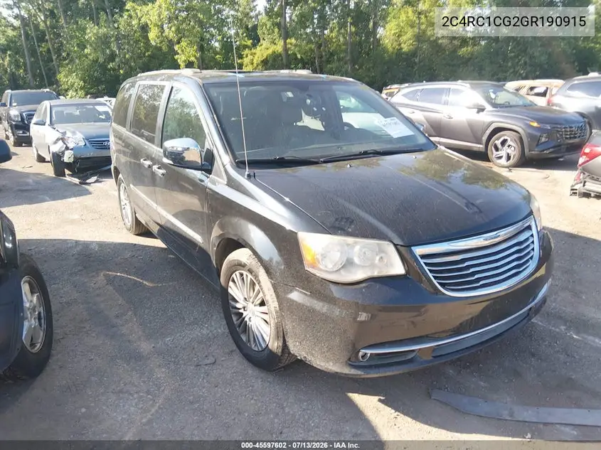 2016 Chrysler Town & Country Touring-L Anniversary Edition VIN: 2C4RC1CG2GR190915 Lot: 45597602
