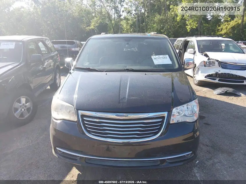 2016 Chrysler Town & Country Touring-L Anniversary Edition VIN: 2C4RC1CG2GR190915 Lot: 45597602