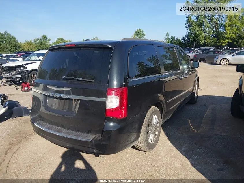 2016 Chrysler Town & Country Touring-L Anniversary Edition VIN: 2C4RC1CG2GR190915 Lot: 45597602