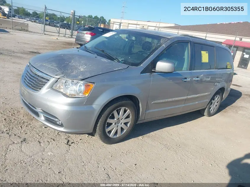 2016 Chrysler Town & Country Touring VIN: 2C4RC1BG6GR305355 Lot: 45612999