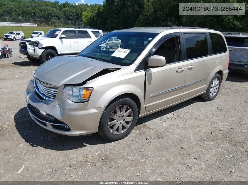 2016 Chrysler Town & Country Touring VIN: 2C4RC1BG7GR286444 Lot: 45621260