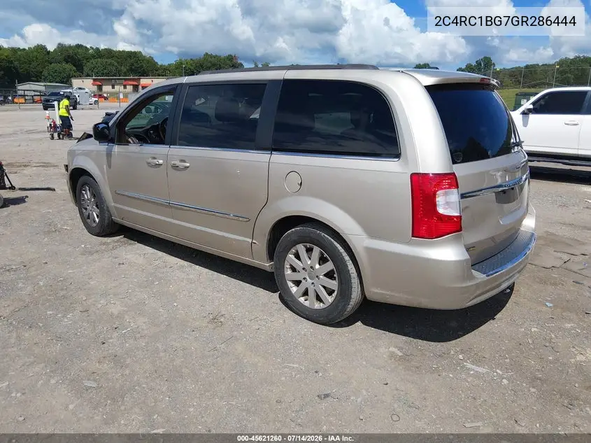 2016 Chrysler Town & Country Touring VIN: 2C4RC1BG7GR286444 Lot: 45621260