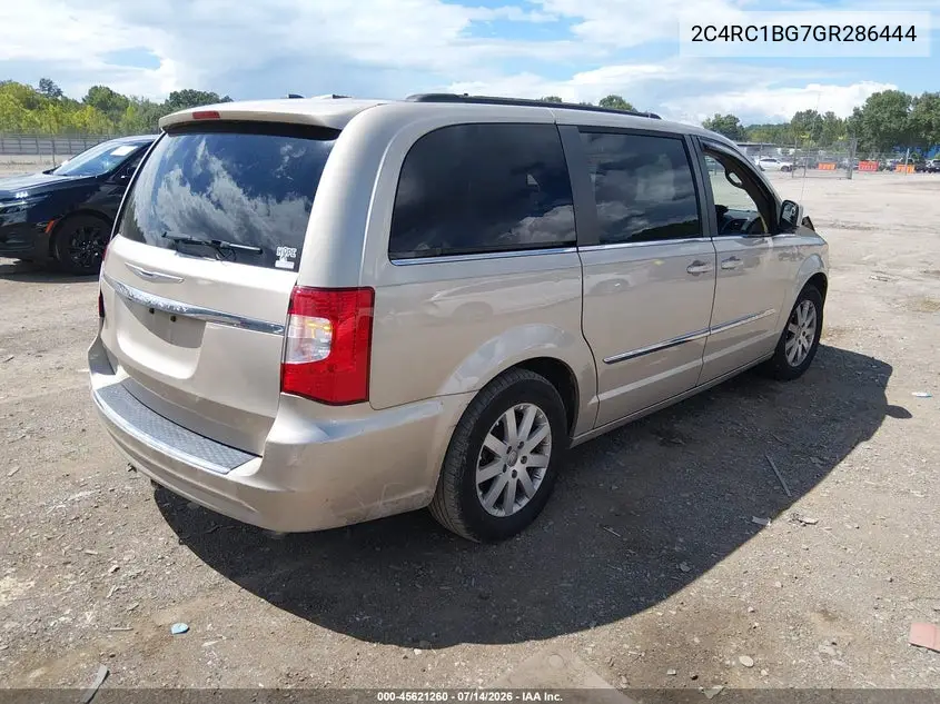 2016 Chrysler Town & Country Touring VIN: 2C4RC1BG7GR286444 Lot: 45621260